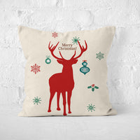 HKM-250131 Christmas-themed Linen Pillowcases for Living Room, Bedroom, and Children's Room - Multiple Colors Available