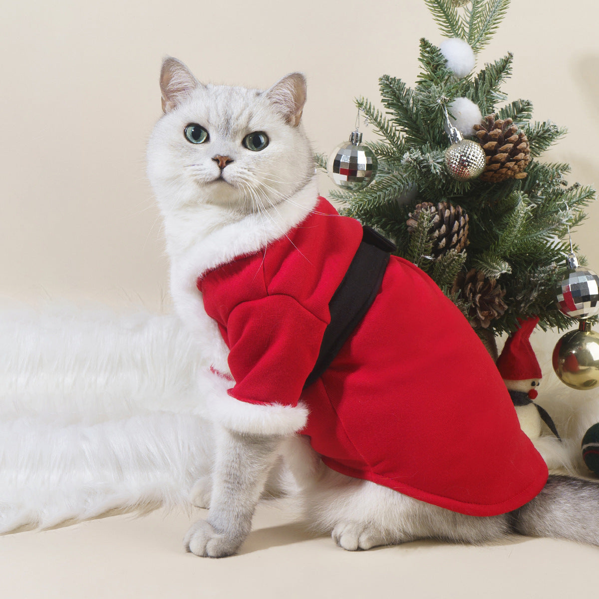 HKM-250323 Cozy Red Winter Pet Clothing for Cats and Dogs, XS to XXL