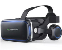 HKM-250323 Virtual Reality Headset with 3D Stereo Headphones for Smartphones 4.7-6.0 inches, Adjustable Pupil/Distance, Includes Bluetooth Remote Controller