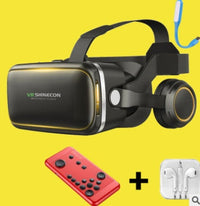 HKM-250323 Virtual Reality Headset with 3D Stereo Headphones for Smartphones 4.7-6.0 inches, Adjustable Pupil/Distance, Includes Bluetooth Remote Controller