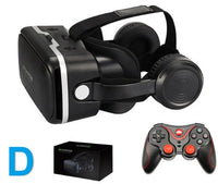 HKM-250323 Virtual Reality Headset with 3D Stereo Headphones for Smartphones 4.7-6.0 inches, Adjustable Pupil/Distance, Includes Bluetooth Remote Controller