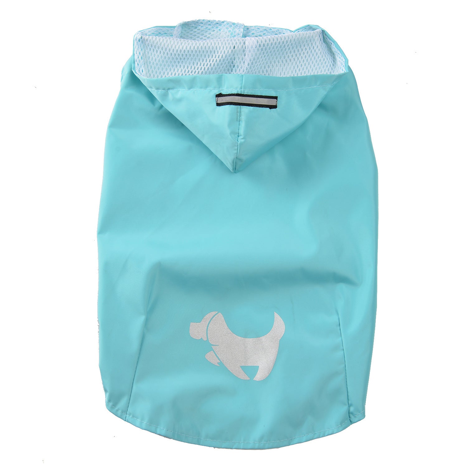 HKM-250451 Puppy Print Waterproof Raincoat for Dogs in Yellow, Blue, and Pink, Sizes S to XL