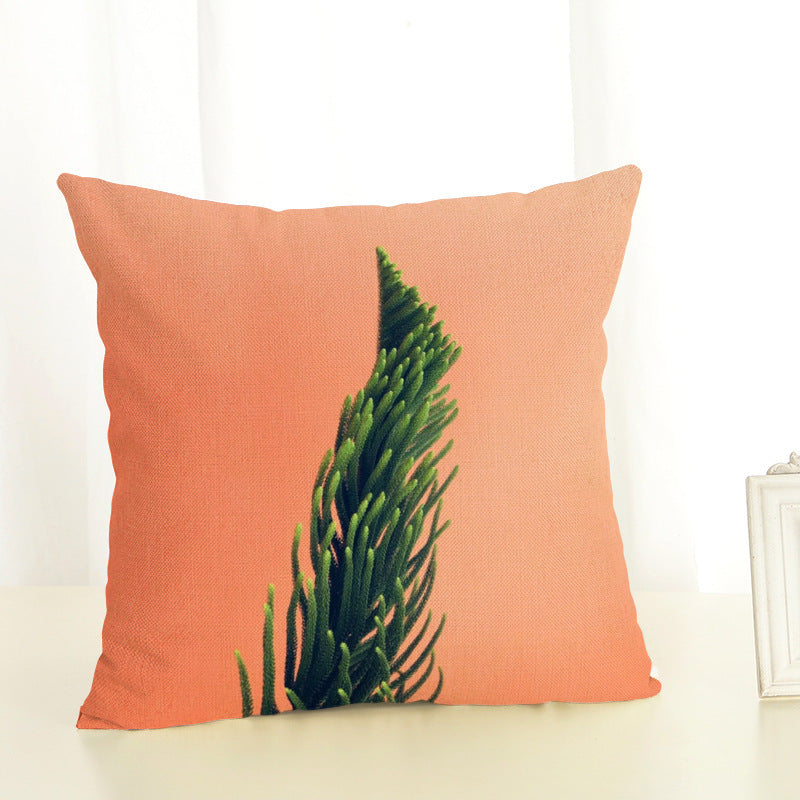 HKM-250707 Series Linen Backrest Cushion Cover - Cotton, 45x45cm, Ideal for Living Room, Bedroom, Study, and Commercial Spaces