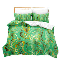 HKM-250899 Striped Brushed Chemical Fiber Bed Set - Modern Simplicity Available in Multiple Sizes