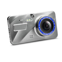 HKM-250963 4-Inch 1080p Front and Rear Dual Lens Dash Cam with IPS HD Screen