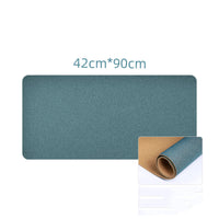 HKM-250963 Large Natural Cork Mouse Pad - Anti-Slip Waterproof Desk Mat for PC and Laptop