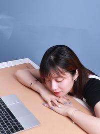 HKM-250963 Large Natural Cork Mouse Pad - Anti-Slip Waterproof Desk Mat for PC and Laptop