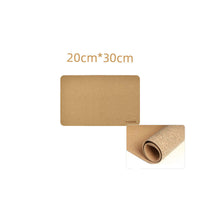 HKM-250963 Large Natural Cork Mouse Pad - Anti-Slip Waterproof Desk Mat for PC and Laptop