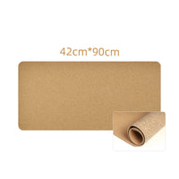 HKM-250963 Large Natural Cork Mouse Pad - Anti-Slip Waterproof Desk Mat for PC and Laptop