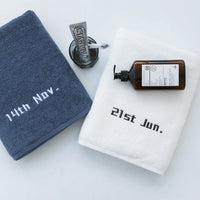 HKM-251155 Personalized Cotton Bath Towel with Custom Embroidery for Special Occasions