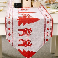HKM-251347 Christmas Knitted Fabric Table Runner - 180*35 cm Holiday Decor