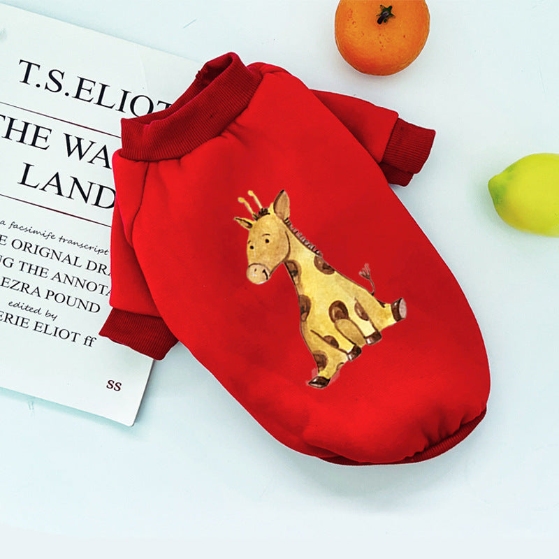 HKM-251411 Teddy Two-Legged Comfortable Fleece Sweater for Dogs - Breathable and Stylish Design