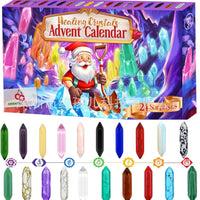 HKM-251539 Crystal Necklace Stand with Magnifier and Storage Bag - Set of Healing Stones for Gifts and Commemoratives