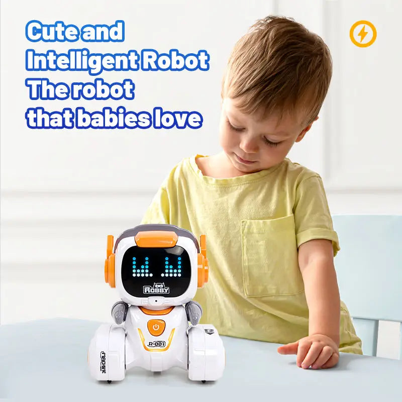 HKM-251539 Educational Programmable RC Robot with LED Lights for Kids Ages 2 and Up