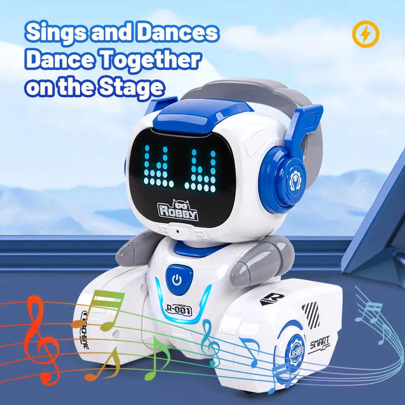 HKM-251539 Educational Programmable RC Robot with LED Lights for Kids Ages 2 and Up