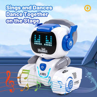HKM-251539 Educational Programmable RC Robot with LED Lights for Kids Ages 2 and Up