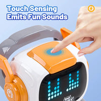 HKM-251539 Educational Programmable RC Robot with LED Lights for Kids Ages 2 and Up