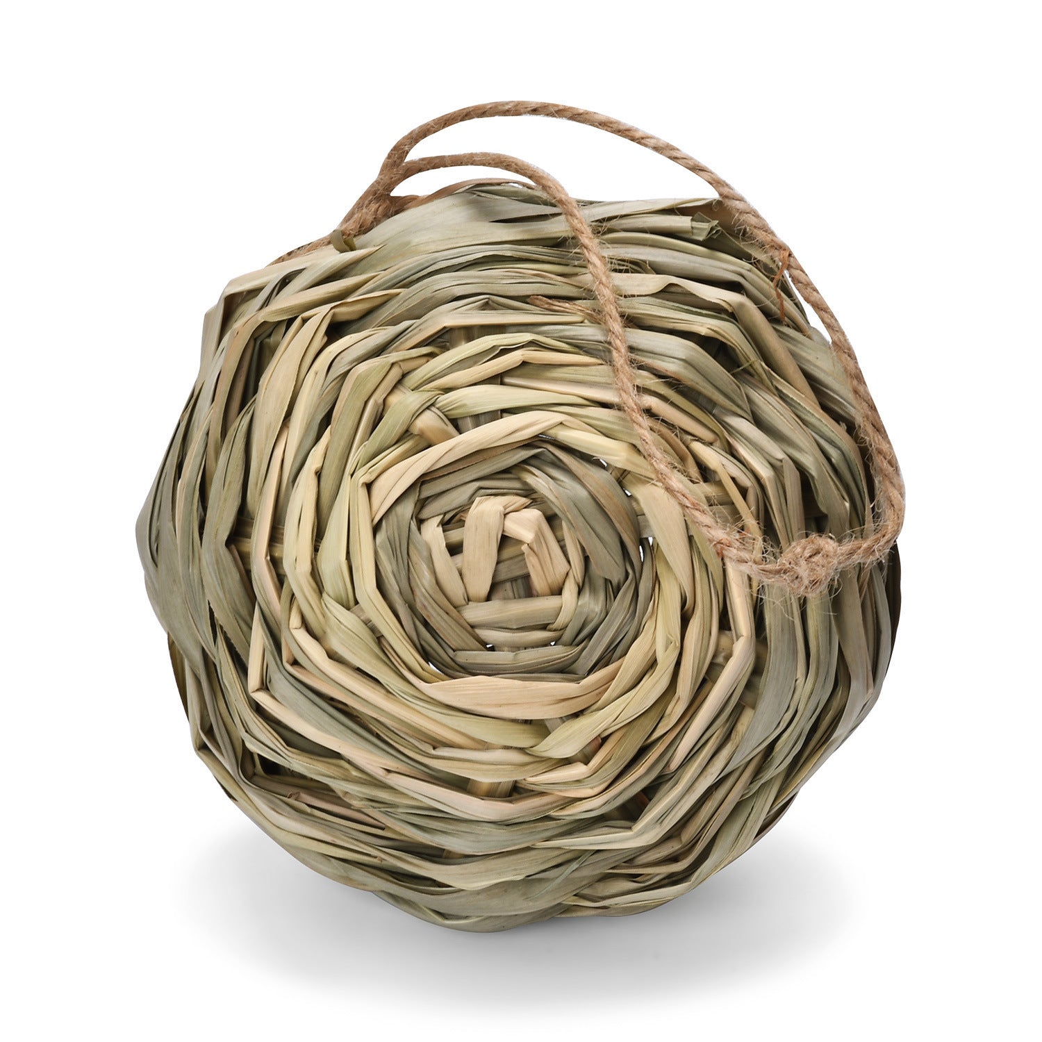 HKM-251667 Outdoor Grass Bird Nest - Spherical Round Mouth Design, Small Size 12cm & 14cm