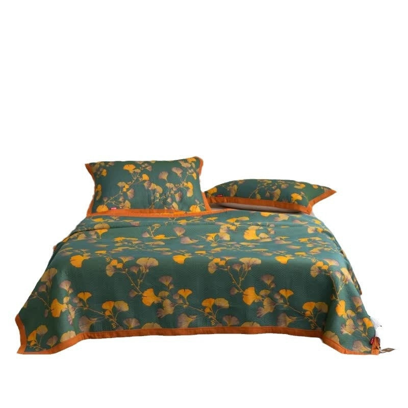 HKM-251731 Cotton Gauze Three-Layer Bedspread and Pillowcase Set - Light and Breathable Bedding Options
