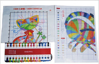HKM-251731 Eco-Friendly Cross Stitch Kit with Frame - 17x14cm Cotton Thread Design