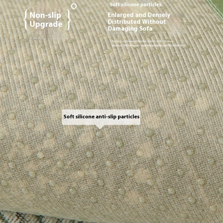HKM-251795 Universal Chenille Shaped Sofa Cover with Plant and Flower Pattern in Multiple Sizes