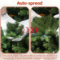 HKM-251859 7ft Mixed PE/PVC Christmas Tree with 2126 Tips and 340 RGB LED Lights