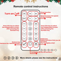 HKM-251859 7ft Mixed PE/PVC Christmas Tree with 2126 Tips and 340 RGB LED Lights
