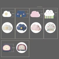 HKM-251859 Girl's Plush Heart Bed Pillow with Bay Window Design, Cartoon Anime Styles, Multiple Fun Patterns