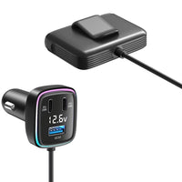 HKM-251923 115W Fast Charge Car Charger - High Power Output, Compact Design, Compatible with 12-24V Vehicles