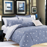 HKM-252051 Three-Piece Cartoon Floral Bedding Set in Aloe Cotton with Pillowcases