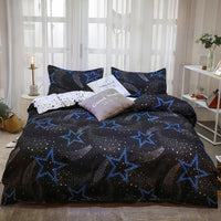 HKM-252051 Three-Piece Cartoon Floral Bedding Set in Aloe Cotton with Pillowcases