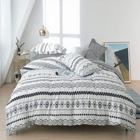 HKM-252051 Three-Piece Cartoon Floral Bedding Set in Aloe Cotton with Pillowcases