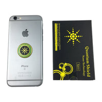 HKM-252115 Round Anti-Radiation Phone Sticker - 90% Electromagnetic Shield for Pregnant Women and Children, Gold/Silver Gray