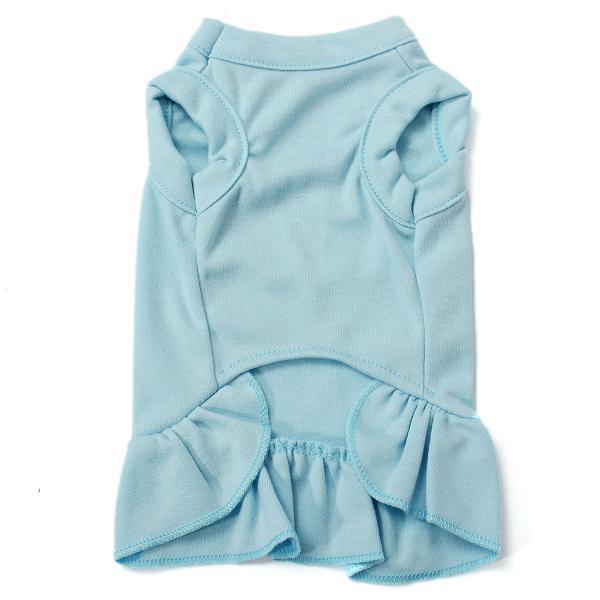 HKM-252307 Cotton Ruffle Dress for Pets - Solid Color Princess Style Skirt