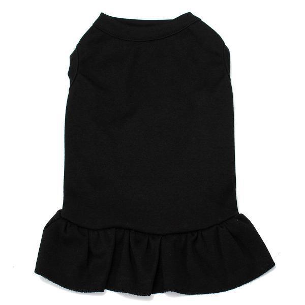 HKM-252307 Cotton Ruffle Dress for Pets - Solid Color Princess Style Skirt
