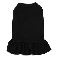 HKM-252307 Cotton Ruffle Dress for Pets - Solid Color Princess Style Skirt