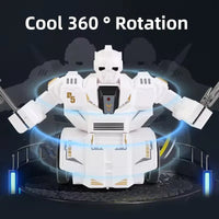 HKM-252307 Remote-controlled Interactive Mini Fighting Robots for 2 Players - 360° Rotation Battle Toy