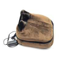 HKM-252563 Brown Foot Massager with Thermotherapy and Handheld Remote Control - Mechanical Operation