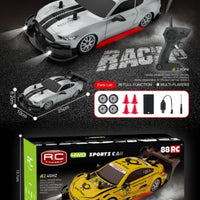 HKM-252883 1/20 Scale Remote Control Drift Car - Rechargeable High-Speed Toy Vehicle with Lights, Indoor & Outdoor Use