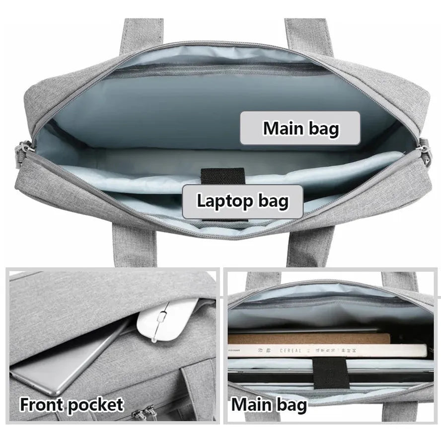 KTX-252947 Men's Unisex Polyester Shockproof Briefcase for Laptops and Computers