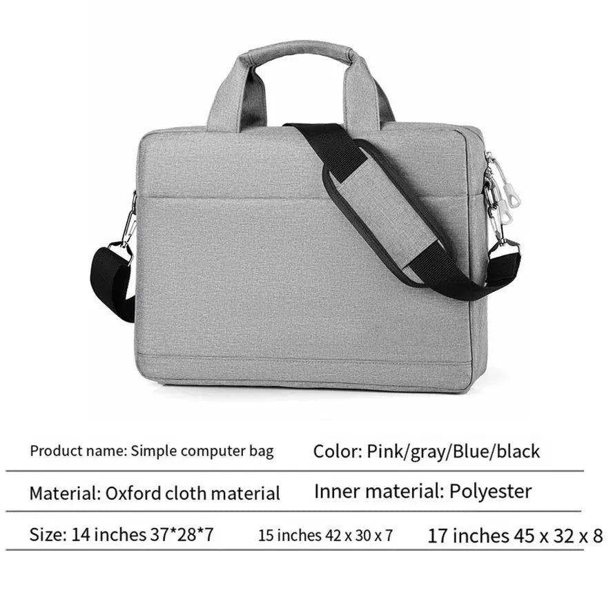 KTX-252947 Men's Unisex Polyester Shockproof Briefcase for Laptops and Computers