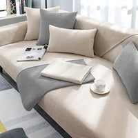 HKM-252947 Non-slip Chenille Sofa Cover Slipcover Dust Cover in Various Sizes