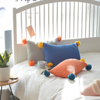 HKM-253011 Cotton Pillowcase for Color Scout Blanket - 50x35cm, Elastic Acrylic Ball