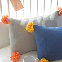 HKM-253011 Cotton Pillowcase for Color Scout Blanket - 50x35cm, Elastic Acrylic Ball