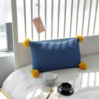 HKM-253011 Cotton Pillowcase for Color Scout Blanket - 50x35cm, Elastic Acrylic Ball