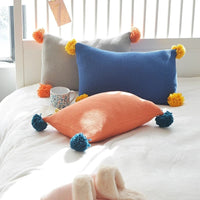 HKM-253011 Cotton Pillowcase for Color Scout Blanket - 50x35cm, Elastic Acrylic Ball