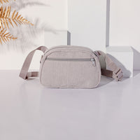 HKM-253075 Gray Corduroy Pet Collar and Chest Strap with Walking Leash and Mini Backpack