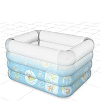 HKM-253139 Four-Layer Inflatable Swimming Pool for Kids - PVC Outdoor Water Play Toy, 180x125x75cm