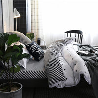 HKM-253203 Cotton Wash Three-Piece Bedding Set in Various Sizes