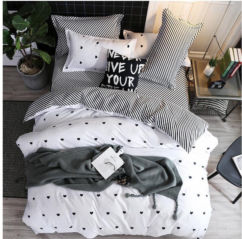 HKM-253203 Cotton Wash Three-Piece Bedding Set in Various Sizes